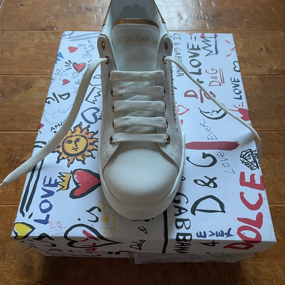 Dolce Gabana sneakers, size 7.5, brand new.